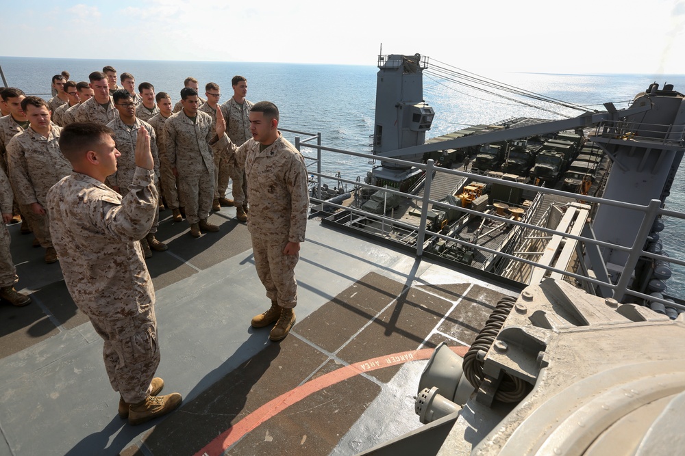 Reenlistment at Sea