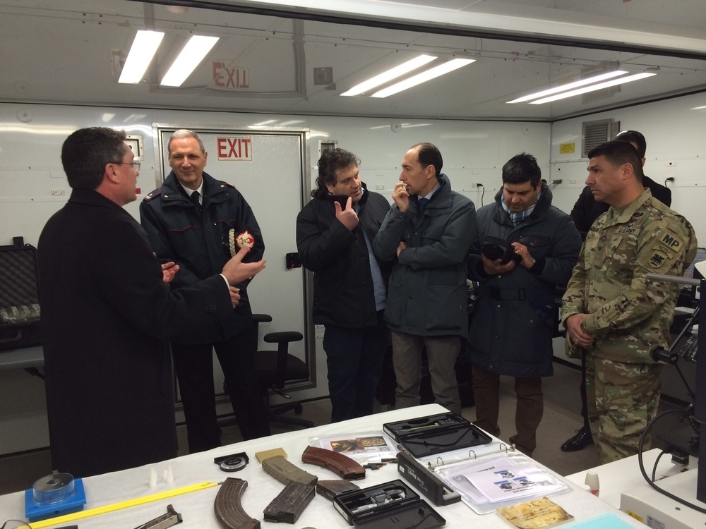 CoESPU director visits USARAF mobile forensic labs