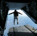 Descent from above: Marines conduct parachute operations.