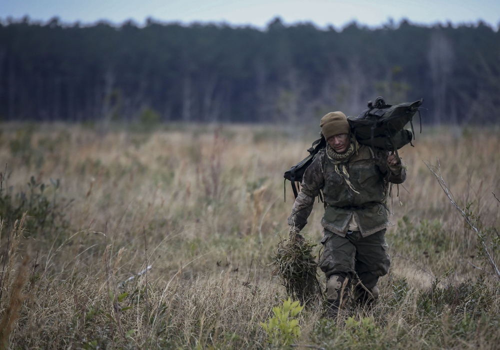 Predator and prey: Pre-Scout Sniper students stalk targets