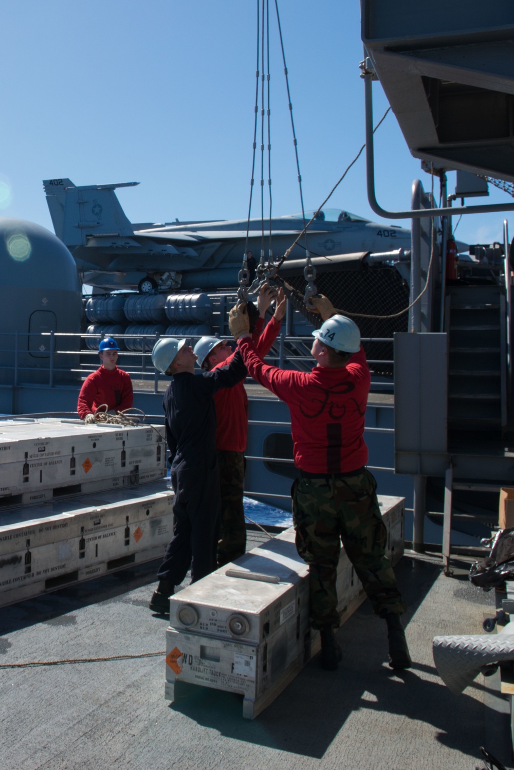 Evolved Sea Sparrow missile system aboard USS John C. Stennis