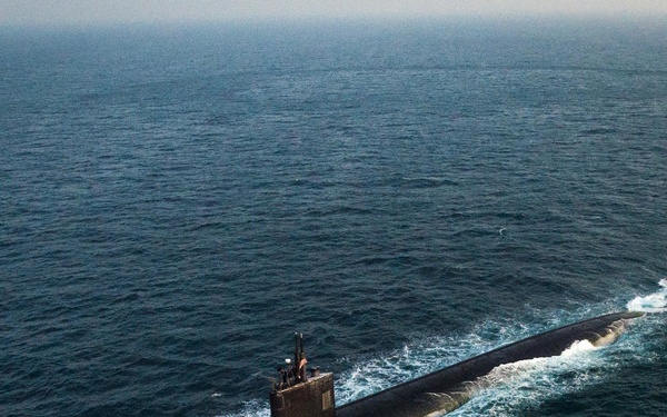 USS Toledo transits through the Arabian Gulf