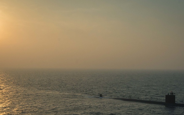 USS Toledo transits through the Arabian Gulf