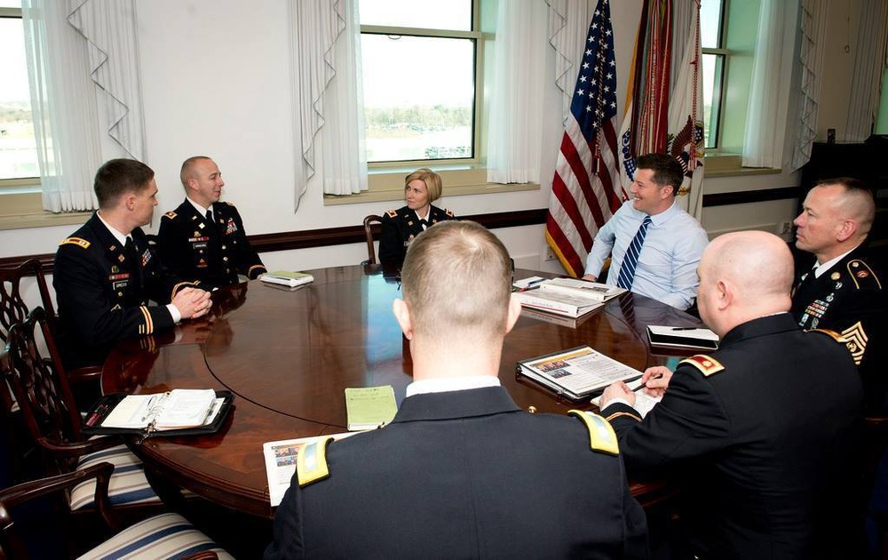 16th SB leadership meets with Under Secretary of the Army, Hon. Patrick Murphy