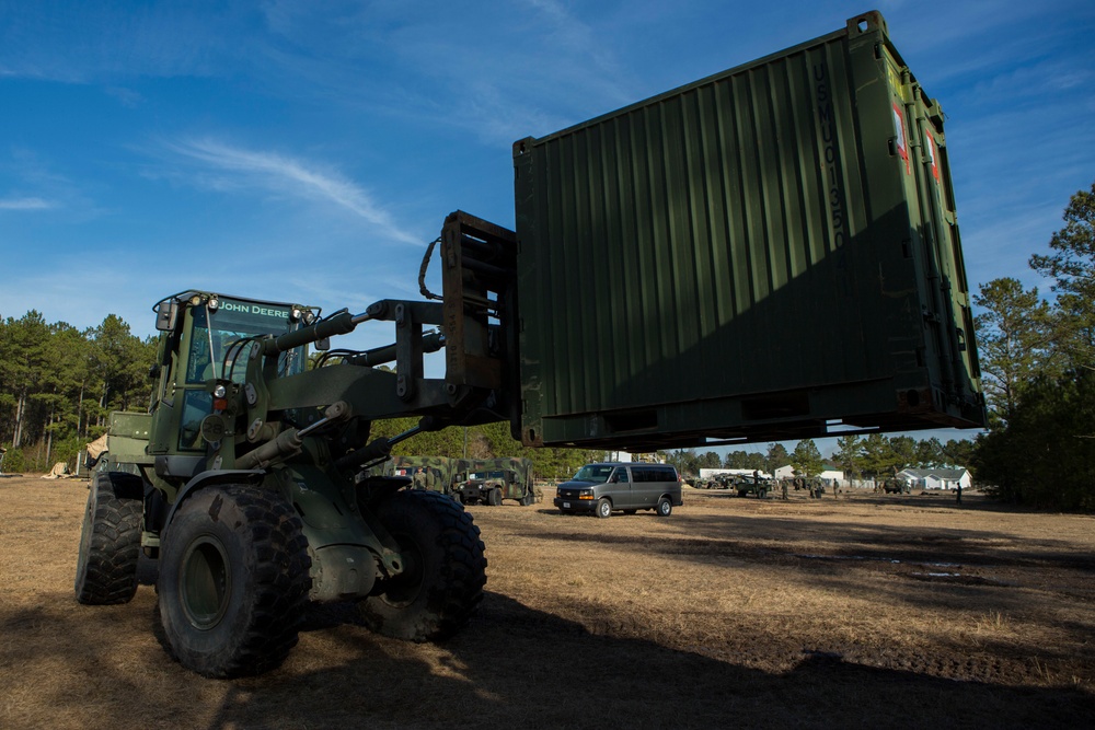 Marines Begin Setup For CPX