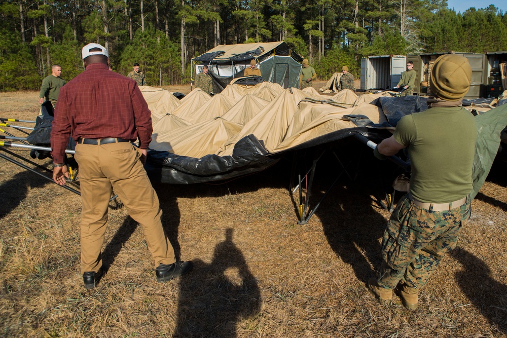 Marines Begin Setup For CPX