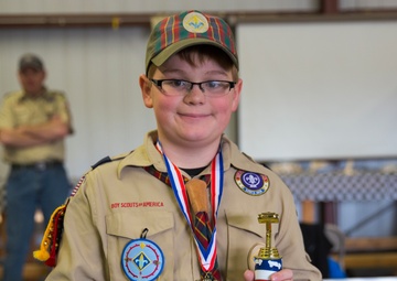 Combat Center Cub Scouts race for gold