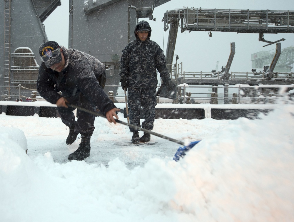 Snow in Sasebo