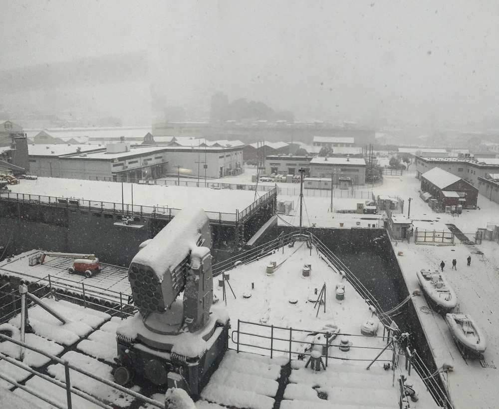 Snow in Sasebo