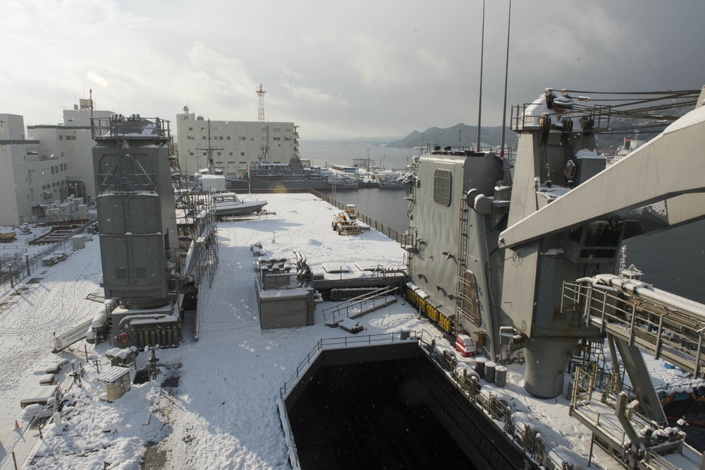 Snow in Sasebo