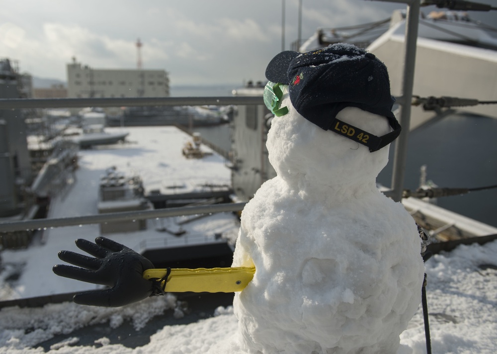 Snow in Sasebo