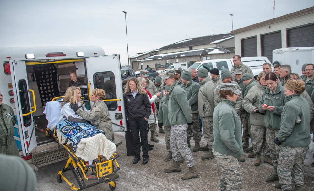 133rd Airlift Wing Airmen say farewell to Wounded Wingman
