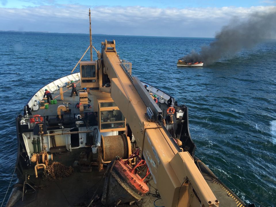 Coast Guard, good Samaritan respond to burning fishing boat 4 miles off Port Clyde, Maine