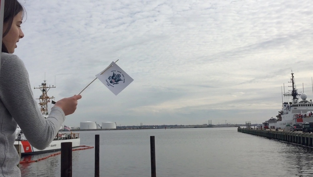 Families welcome home Cutter Northland after successful counter-drug patrol