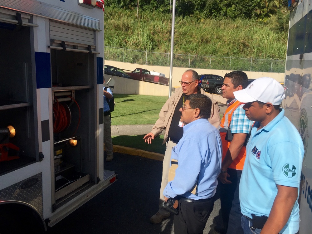 COPECO commissioner of Honduras visits Puerto Rico National Guard and local emergency response agencies