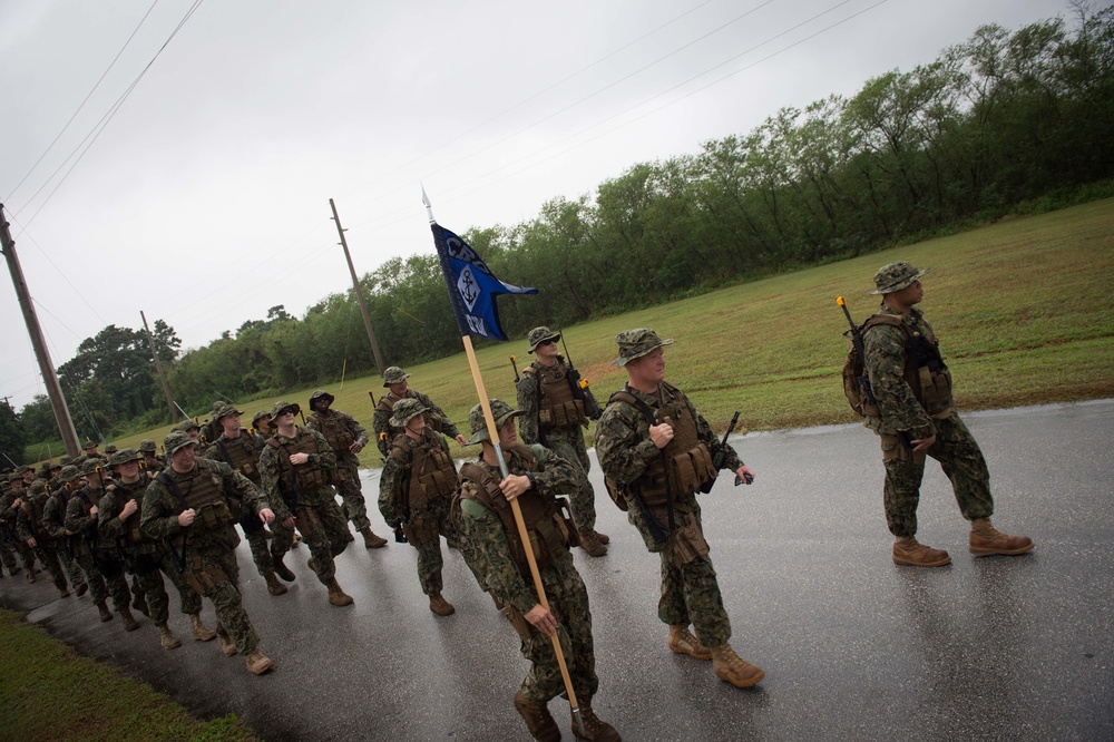 Coastal Riverine Group ONE Detachment Guam command force march