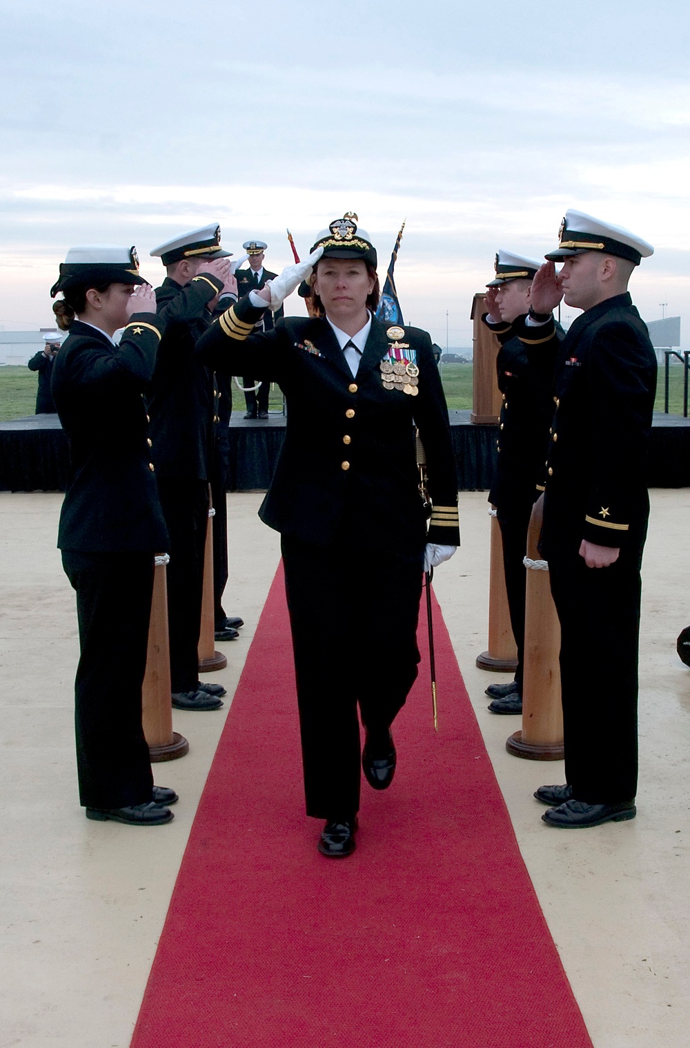 USS Porter change of command ceremony