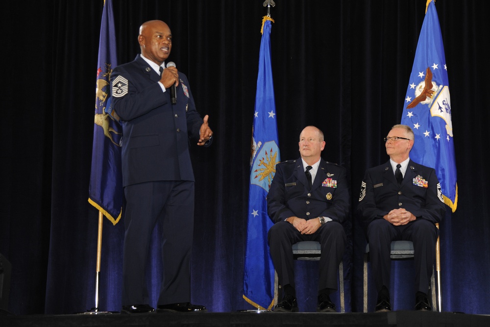 Chief Master Sgt. Tony Whitehead assumes duties as command chief