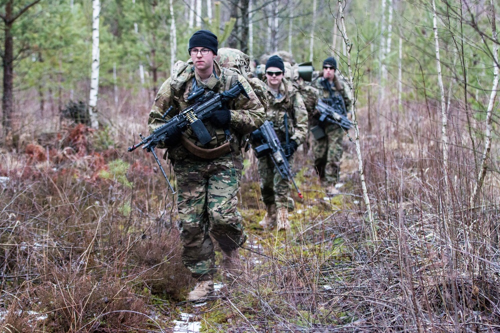 US, Lithuanian Soldiers come together for training