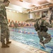 Cadet jumps into the water