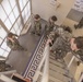 Cadets file up the 5-meter ladder