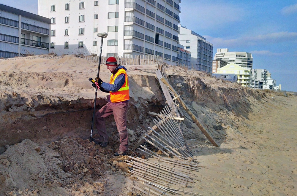 Post-storm inspections of Atlantic Coast of Maryland Shoreline Protection Project at Ocean City, Md., Jan. 27, 2016