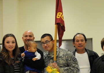 Family, friends of 804th Transportation Detachment send off Soldiers
