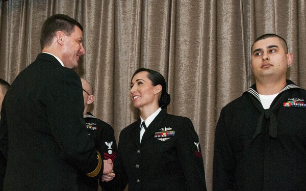 Commander, Submarine Group Nine, announces Sailor of Year