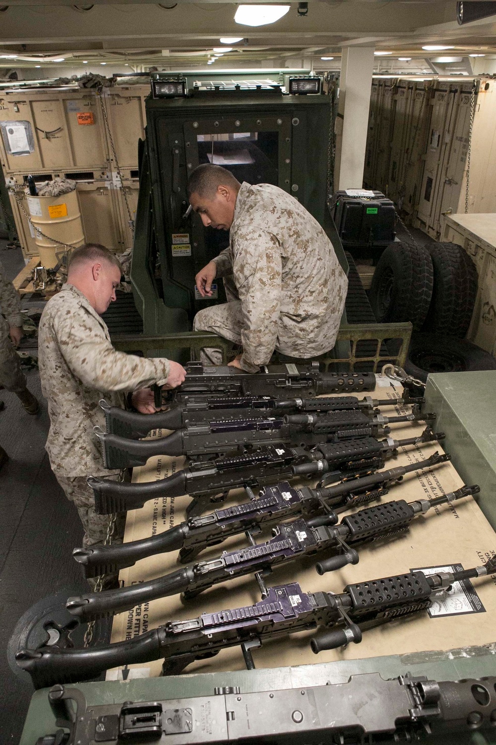 Marines maintain gear