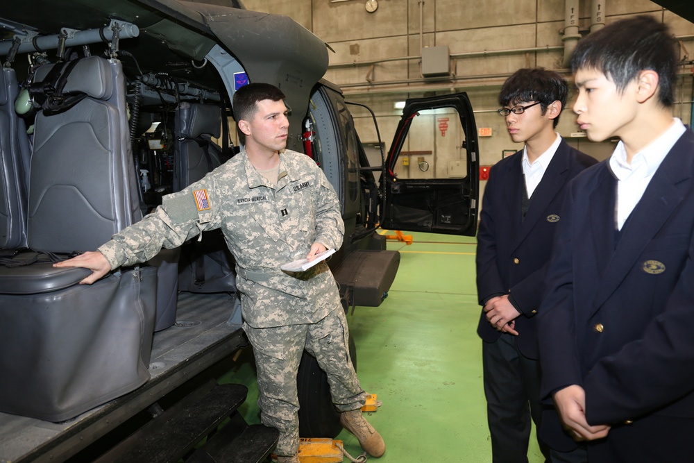 Job shadowing experience offers the students skill sets on Camp Zama installation