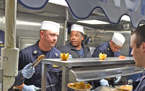 Pizza day aboard USS Stockdale