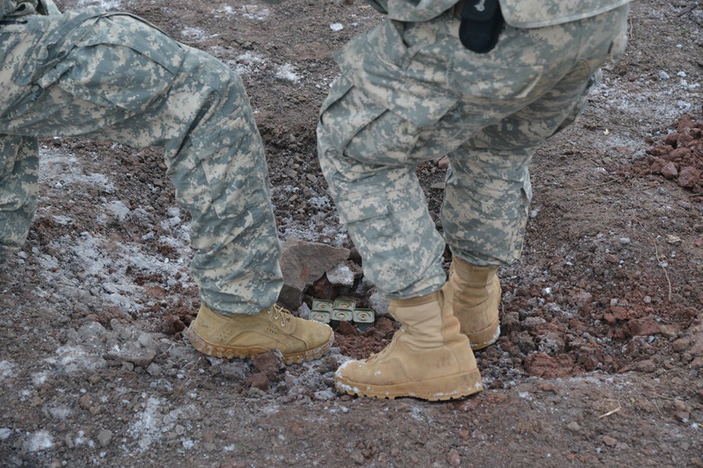 EOD training on Demolition Area 'F'