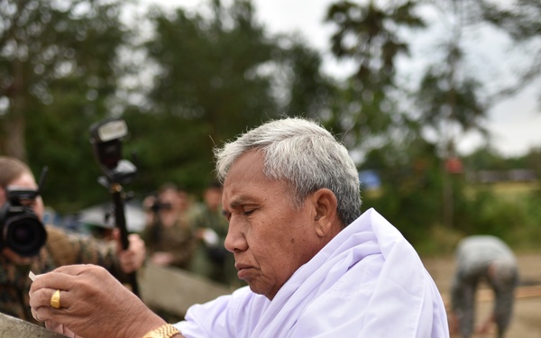 Cobra Gold 2016 Pillar Dedication Ceremony: Wuat Ban Mak School