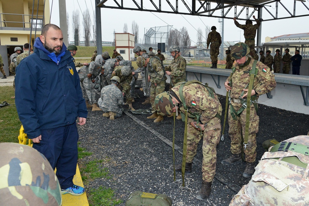 Basic airborne training, 173rd Airborne Brigade and Centre of Excellence Italian Airborne Folgore