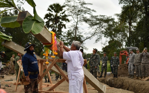 Cobra Gold 2016 Pillar Dedication Ceremony: Wuat Ban Mak School