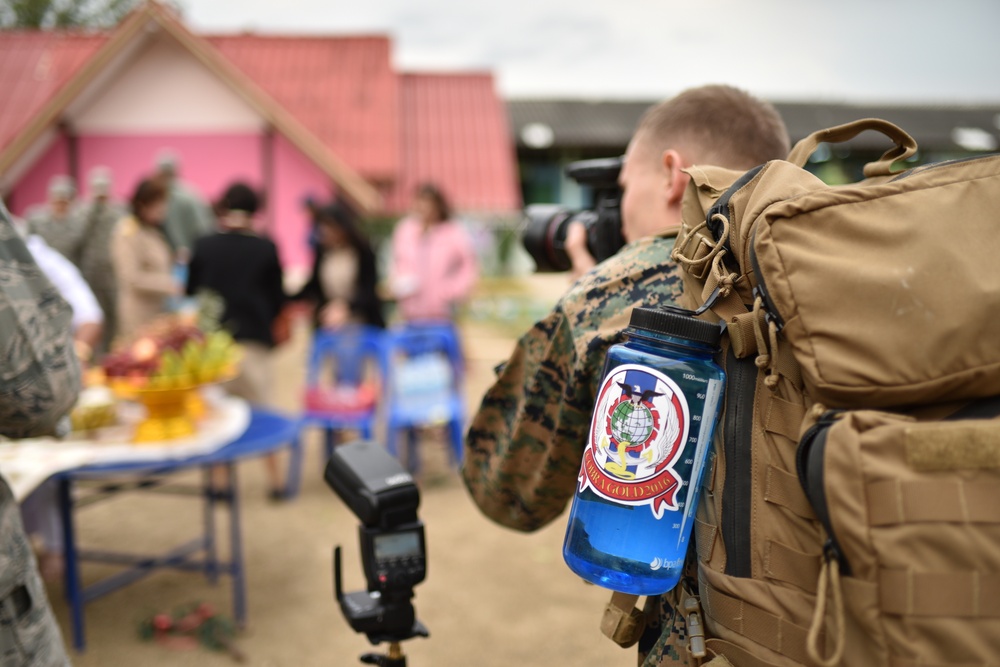 Cobra Gold 2016 Pillar Dedication Ceremony: Wuat Ban Mak School