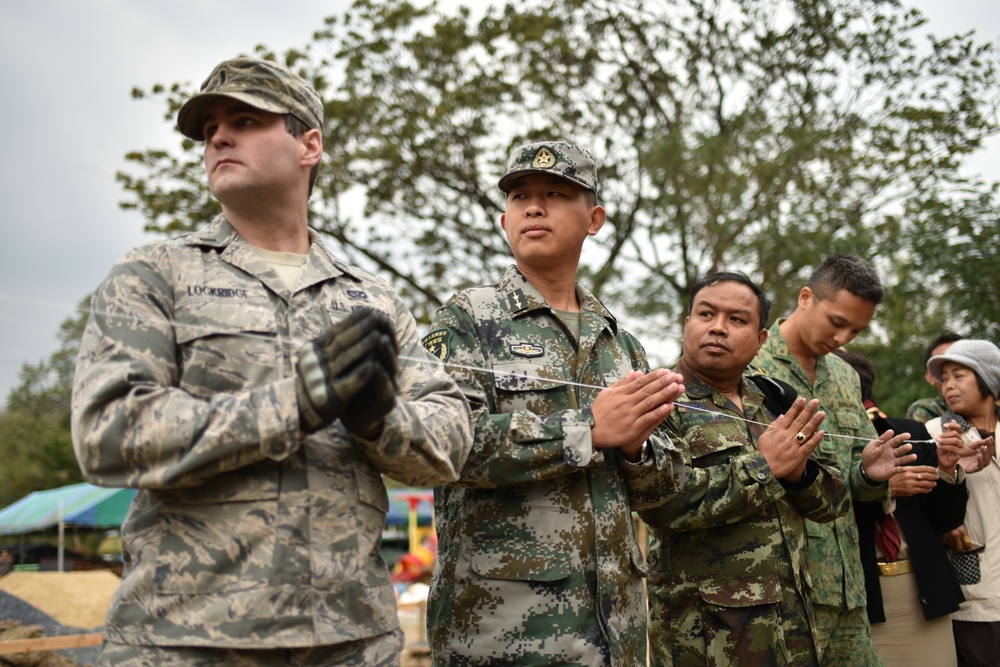 Cobra Gold 2016 Pillar Dedication Ceremony: Wuat Ban Mak School