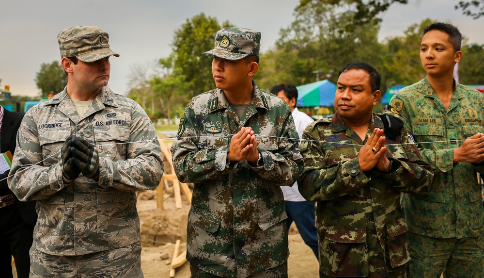 Cobra Gold 2016 Pillar Dedication Ceremony: Wuat Ban Mak School