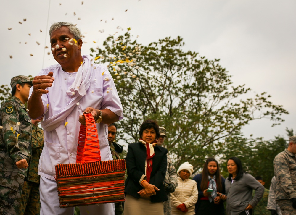 Cobra Gold 2016 Pillar Dedication Ceremony: Wuat Ban Mak School