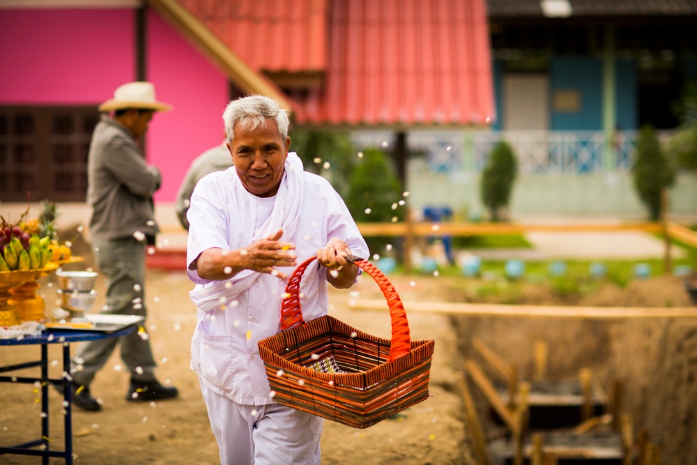 Cobra Gold 2016 Pillar Dedication Ceremony: Wuat Ban Mak School