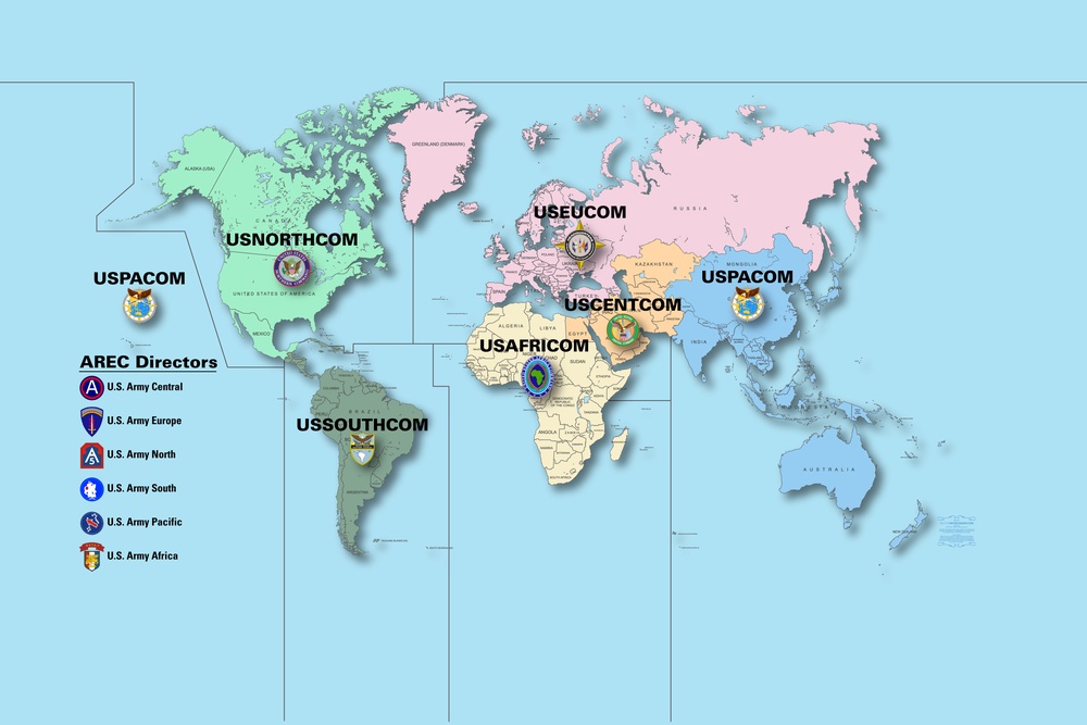 COCOM world map