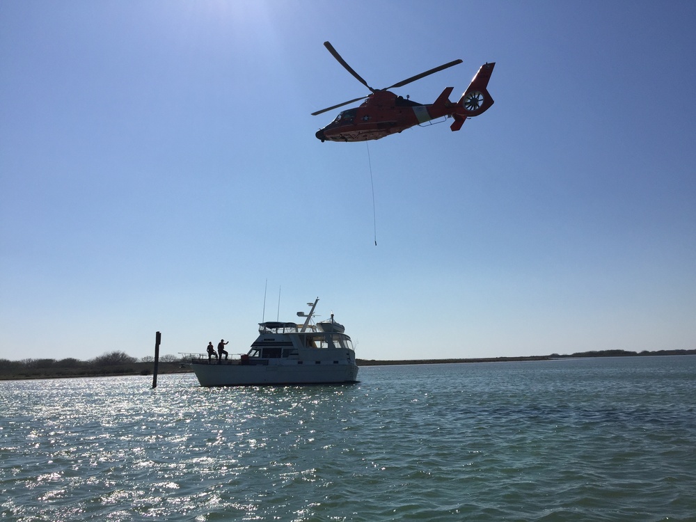 Coast Guard assists adults, children from sinking boat