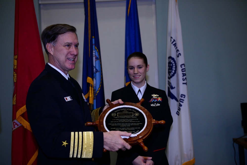 Sailor of the Year in a ceremony at US Naval Support Activity Naples, Capodichino,