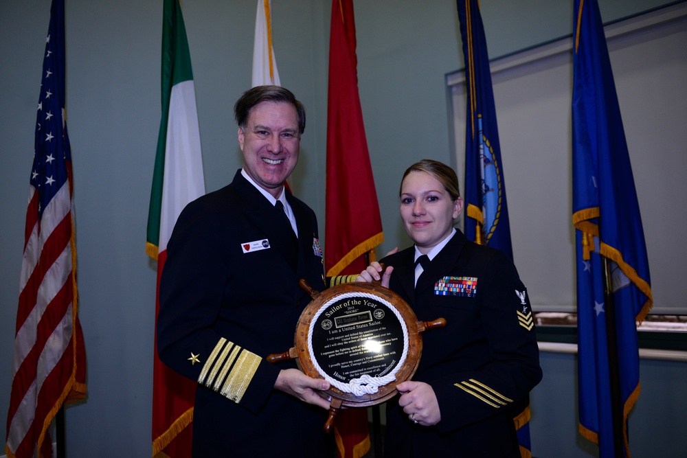 Sailor of the Year in a ceremony at US Naval Support Activity Naples, Capodichino,