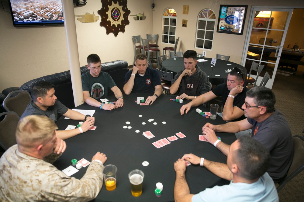 Poker tournament brings ranks together