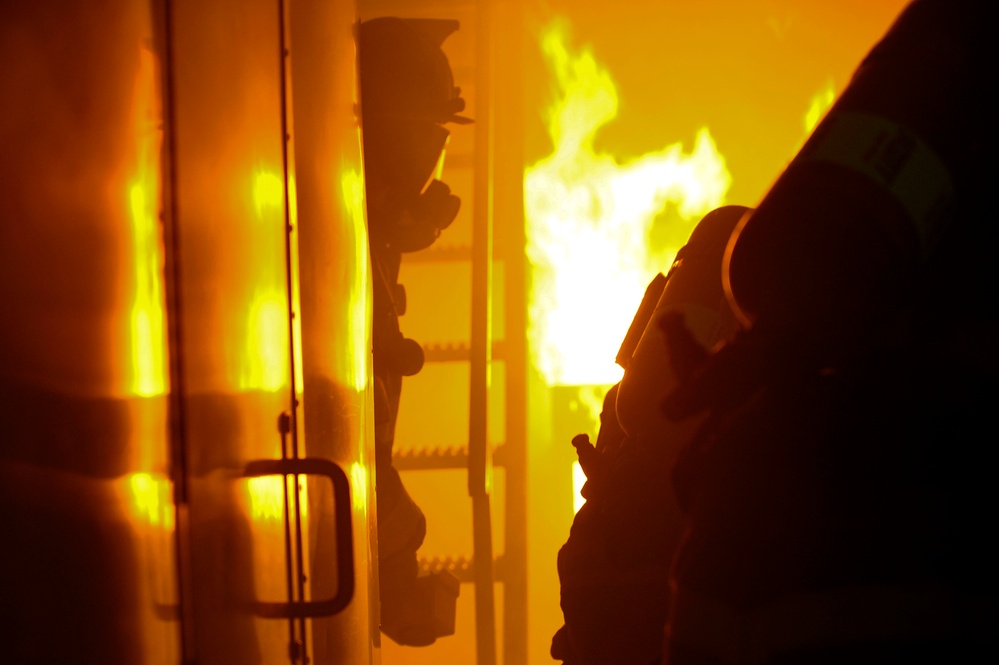 'Learn or burn:' Soldiers train to fight fires