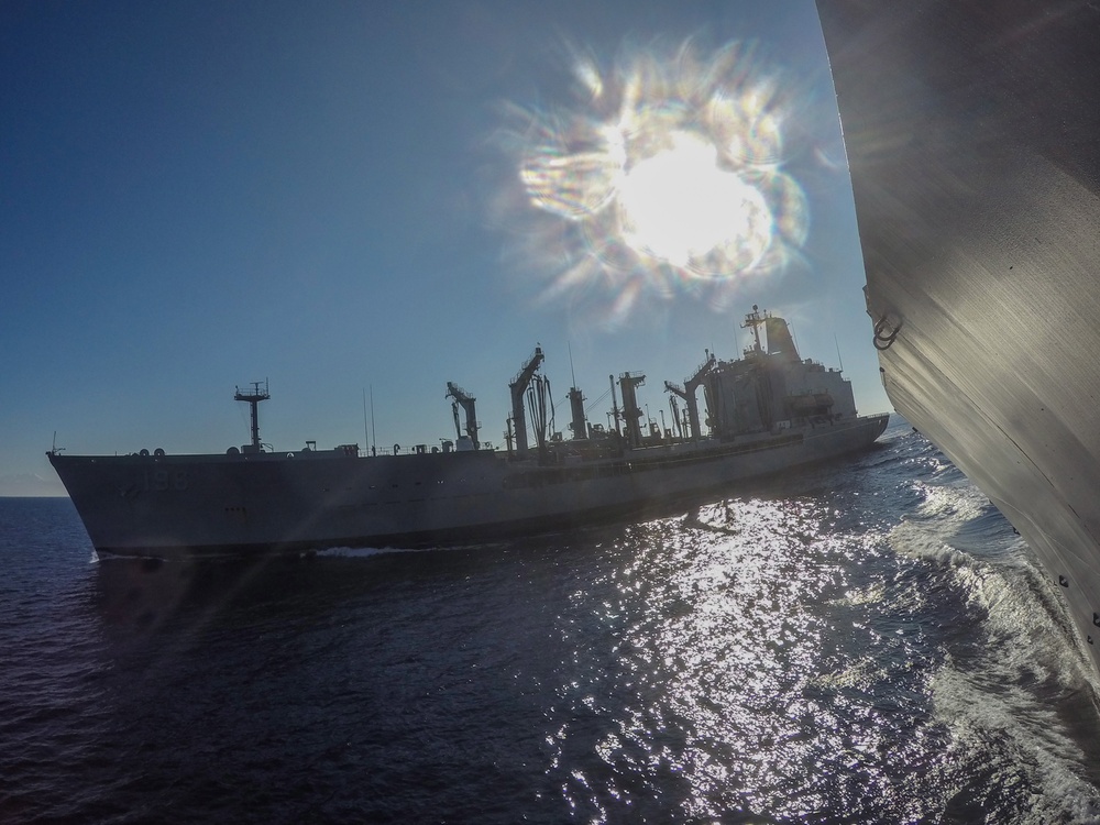 USS Carney replenishment at sea