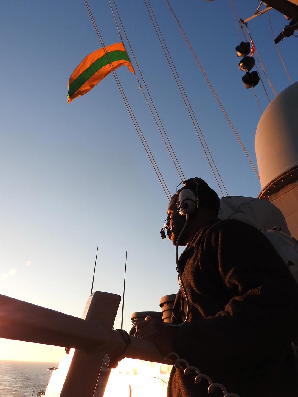 USS Carney replenishment at sea