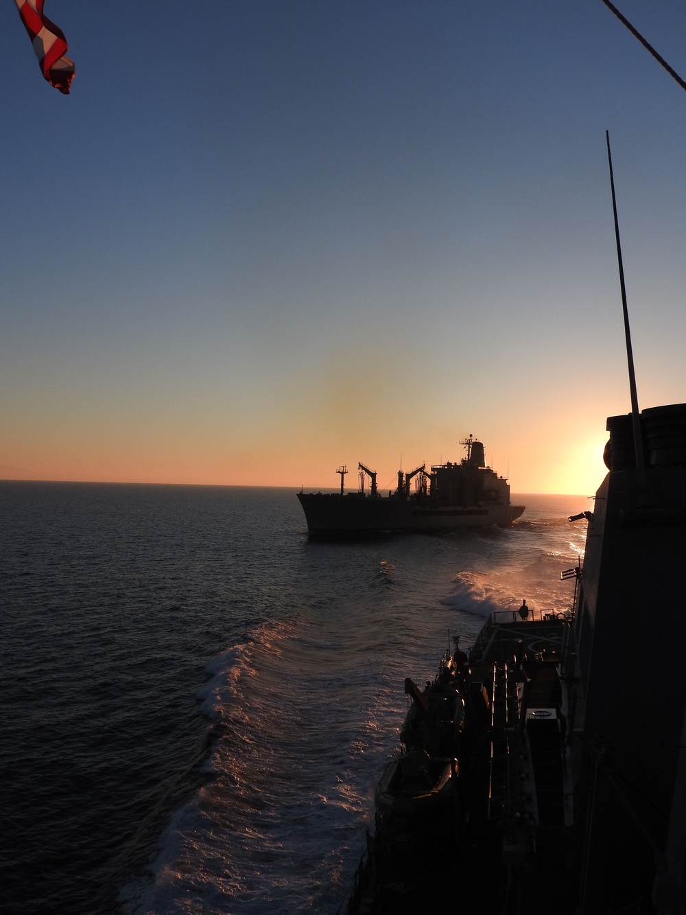 USS Carney replenishment at sea