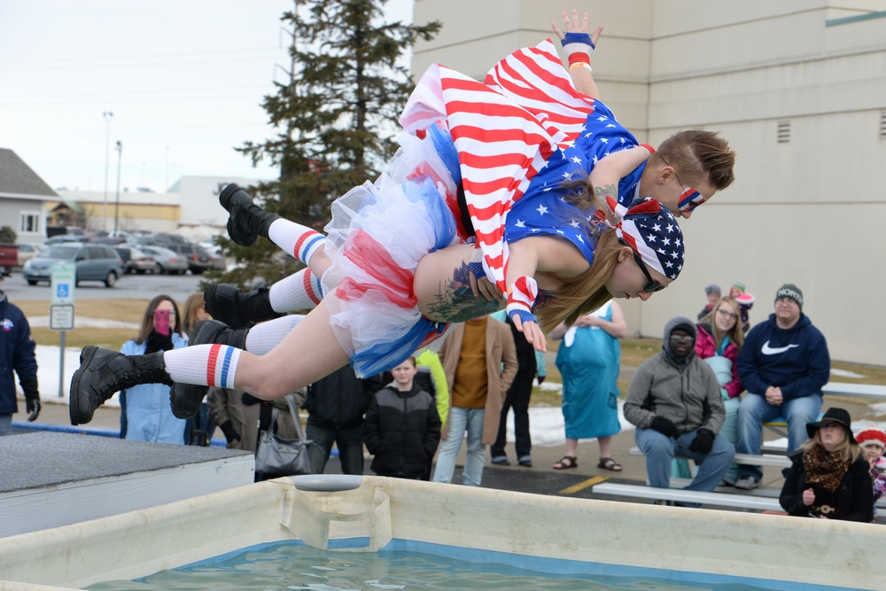 119th Security Forces members take a plunge for a good cause